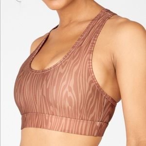 Sage Printed Medium Impact Sports Bra